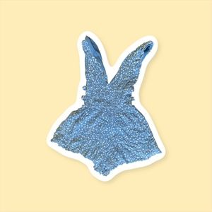 Windsor Blue Floral Romper